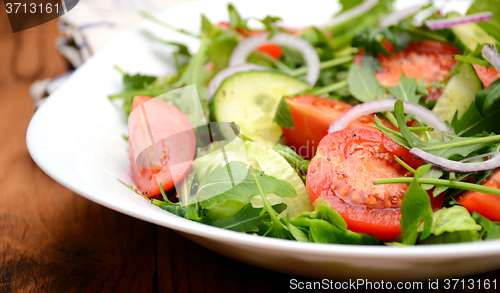 Image of fresh vegetable salad