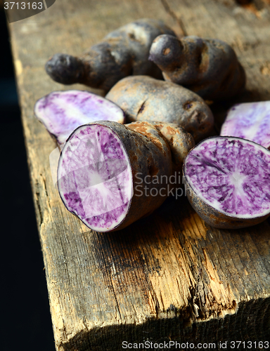 Image of Raw purple potato