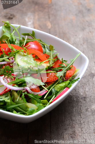 Image of fresh vegetable salad
