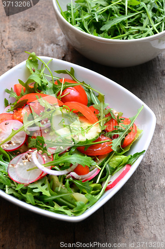 Image of fresh vegetable salad