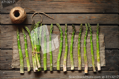 Image of  Fresh green asparagus