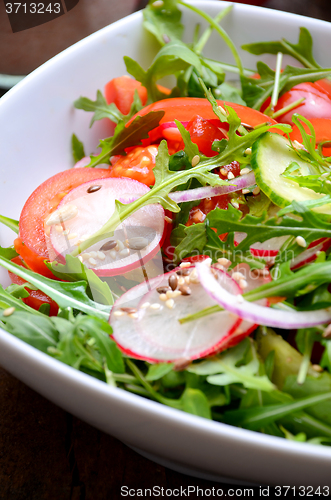 Image of fresh vegetable salad