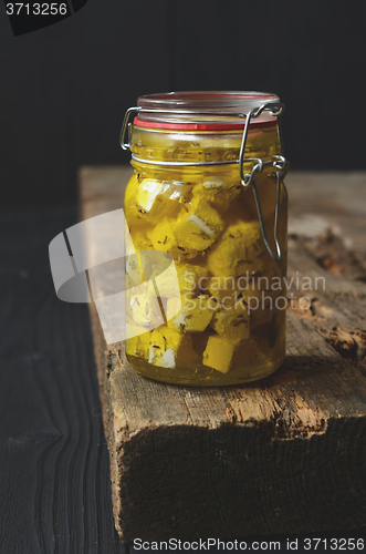 Image of Marinated feta cheese