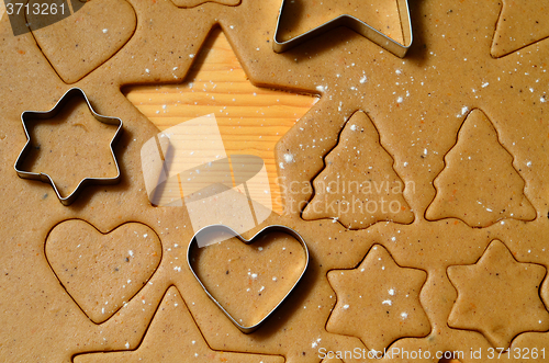 Image of Baking ingredients for Christmas cookies