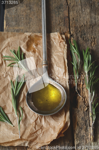 Image of Fresh rosemary and olive oil