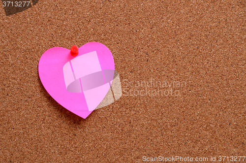 Image of Heart shaped paper notes with envelope 