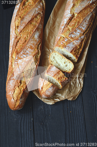 Image of Fresh crispy baguette