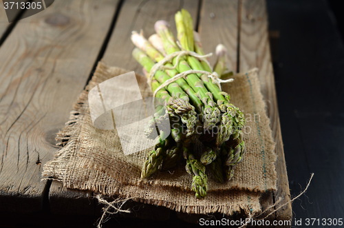 Image of  Fresh green asparagus