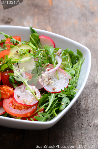 Image of fresh vegetable salad