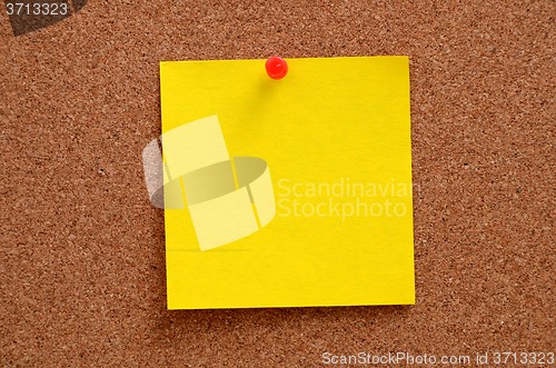 Image of Blank notes pinned into corkboard