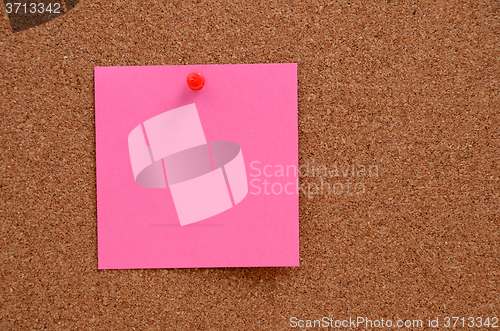 Image of Blank notes pinned into corkboard