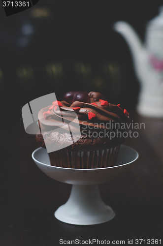 Image of  Cupcake with Mini-Hearts 