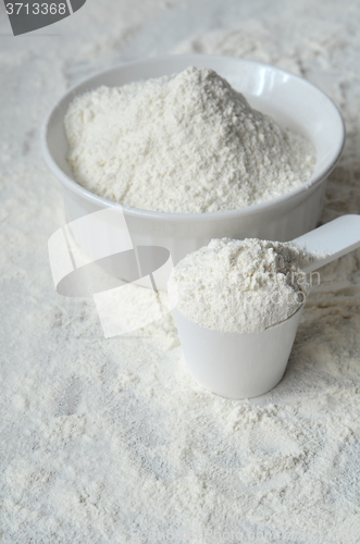 Image of Wheat flour on the table