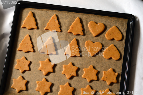 Image of Baking ingredients for Christmas cookies