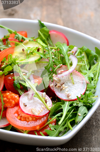 Image of fresh vegetable salad