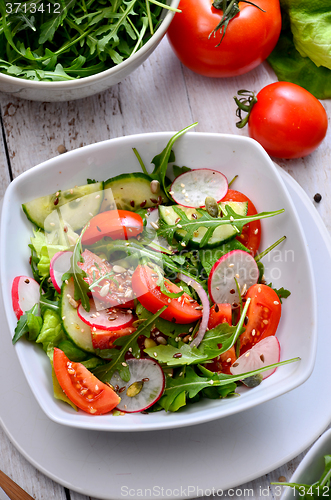 Image of fresh vegetable salad