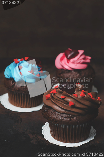Image of  Cupcake with Mini-Hearts 