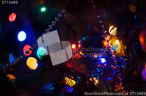 Image of New year bokeh background