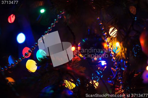 Image of New year bokeh background