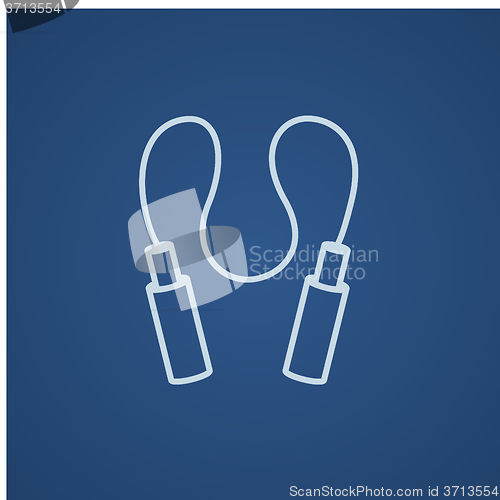 Image of Jumping rope line icon.
