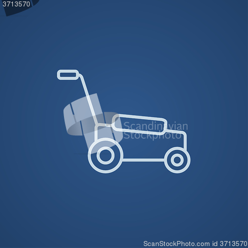 Image of Lawnmover line icon.