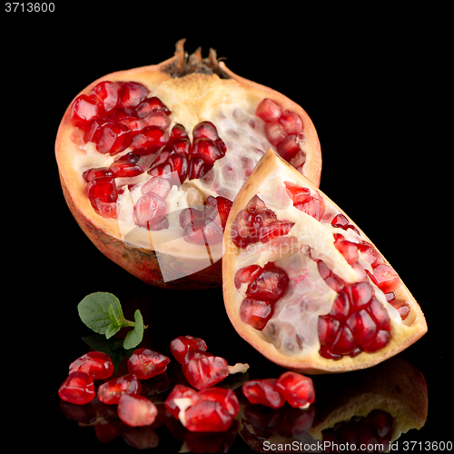 Image of Ripe pomegranate fruit