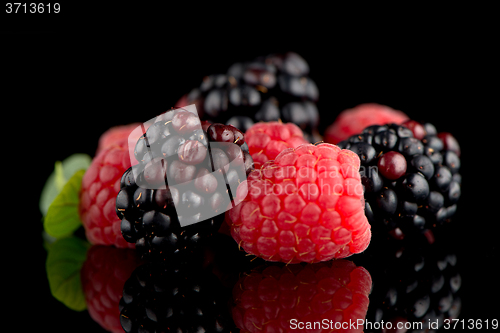 Image of Blackberry and raspberry