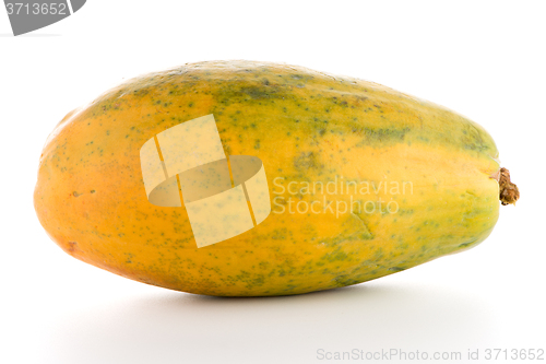 Image of Papaya fruit on white background