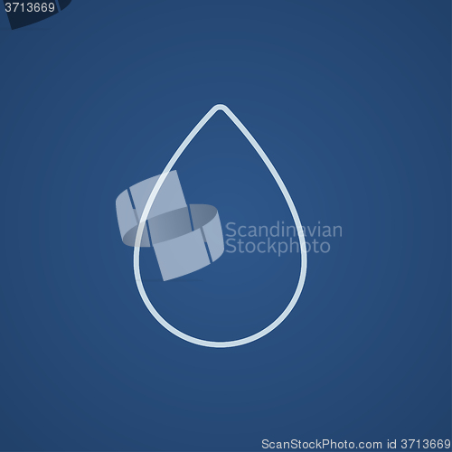 Image of Water drop line icon.