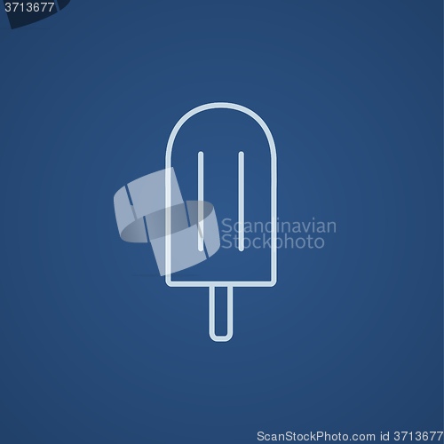 Image of Popsicle line icon.