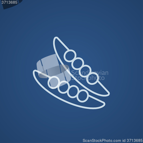 Image of Peapod line icon.
