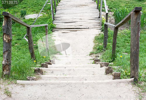 Image of Wooden bridge on a country road.