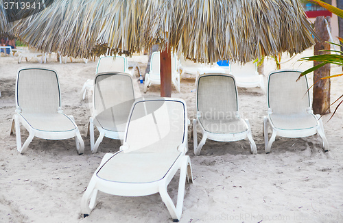 Image of Sunbed on the beach