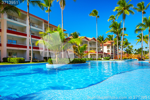 Image of Tropical resort.