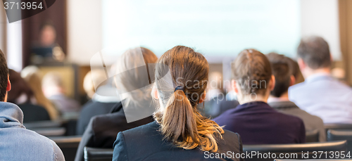 Image of Audience in the lecture hall.