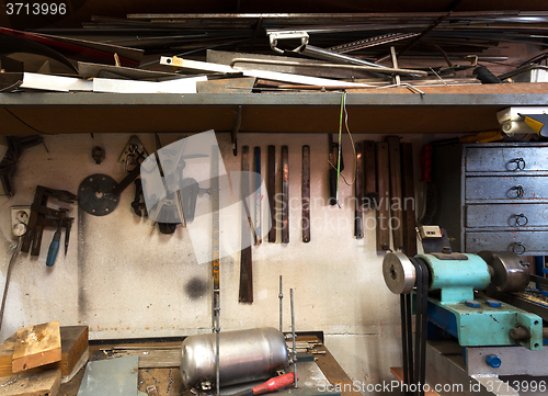 Image of real domestic home  DIY workshop