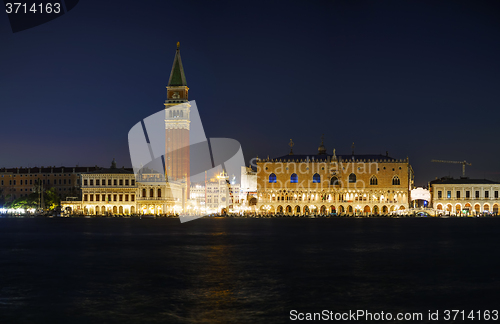 Image of Panoramic overview of San Marco square in Venice