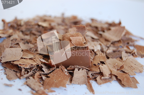 Image of A piece of chocolate