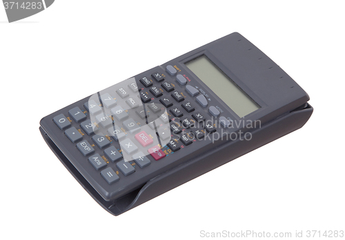Image of Dirty old calculator isolated