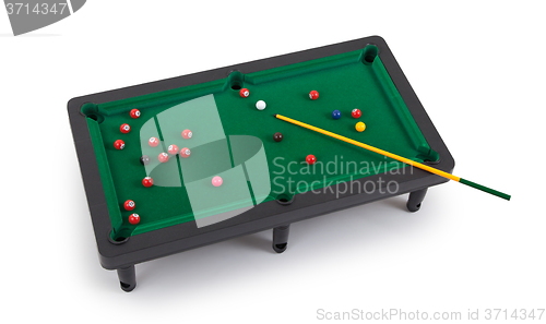 Image of Miniature billiard table