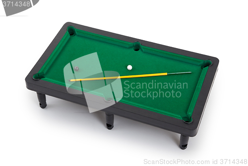 Image of Miniature billiard table