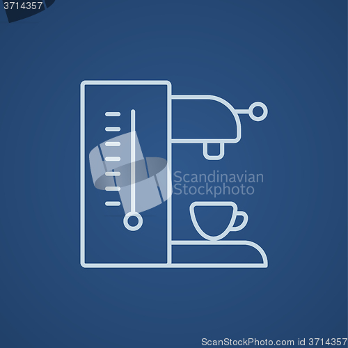 Image of Coffee maker line icon.