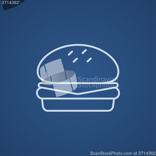 Image of Hamburger line icon.