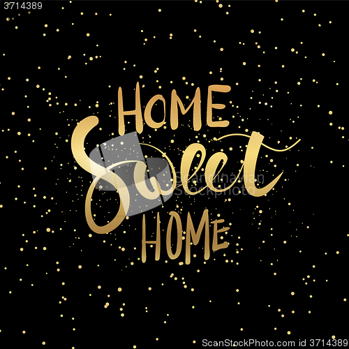 Image of Home sweet home hand lettering.