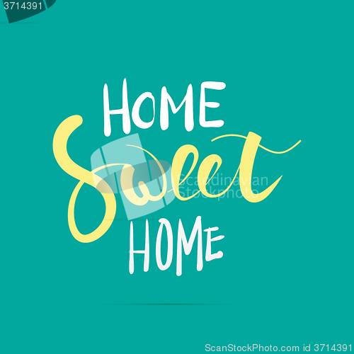 Image of Home sweet home hand lettering.