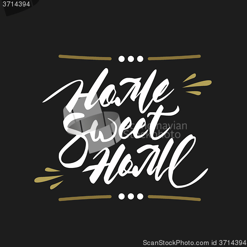 Image of Home sweet home hand lettering.