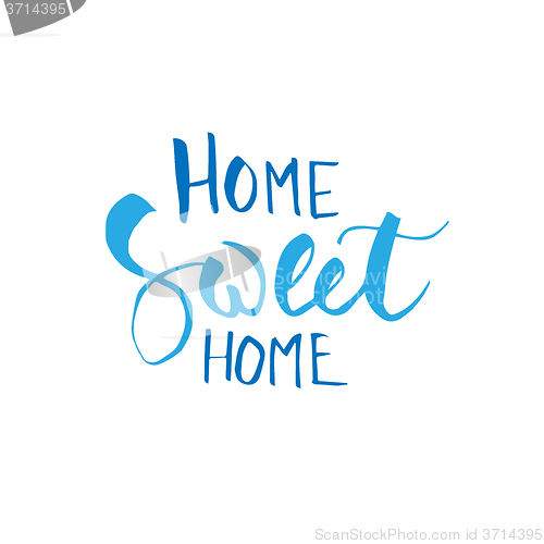 Image of Home sweet home hand lettering.