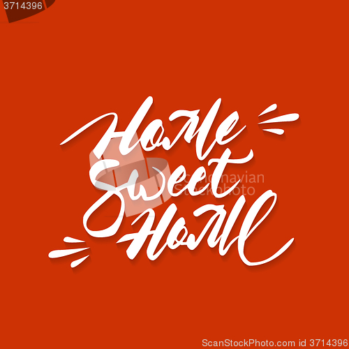 Image of Home sweet home hand lettering.