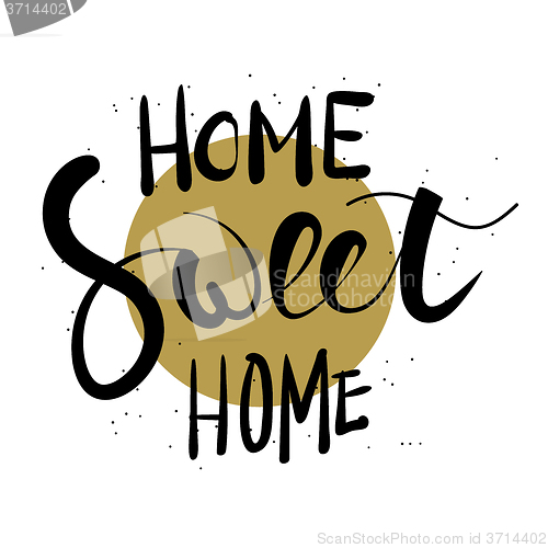 Image of Home sweet home hand lettering.