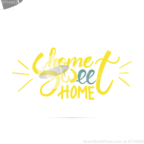 Image of Home sweet home hand lettering.